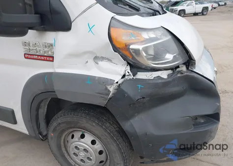 2017 Ram Promaster 3500 Cargo Van High Roof 159 Wb Ext из США, поврежденный, VIN 3C6URVJG2HE544719